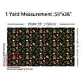 thumbnail image 3 of Homewish Retro Christmas Flower Fabric by the Yard 2 Yard,Cartoon Gingerbread Man Room Decor Fabric by the Yard,Green Brown Black Fabric for Sewing For Girls Boys,Ultra Soft Home Decor, 3 of 6
