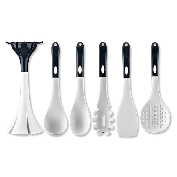 Advancent Juego de 6 unidades de estante de almacenamiento colgante con mango de plástico para cocina de silicona, herramienta para hornear en Cocina y Comedor Advancent HA064178-00B