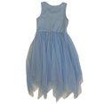 thumbnail image 2 of Zunie Girl Girl's Periwinkle Sequin Detail Special Occasion Dress (4/5), 2 of 2