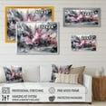 thumbnail image 4 of Designart "Evolving In Pink Grey Liquid Ink II" Modern Geometric Wall Decor, 4 of 5
