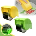 thumbnail image 2 of Stainless Steel Herb Chopper Handheld Manual Cutter For Garlic Ginger And Cilantro With Non Slip Grip, 2 of 7
