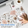thumbnail image 4 of Brown Flower Mousepad Gaming Pad Mouse Waterproof No Slip for Office Home Work Gaming Table Tables Mousemat Rubber Base Mousepad with Stitched Edges 35.4x15.7inches, 4 of 7