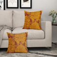 thumbnail image 4 of Yellow Leaf Pillow Covers 18X18 Inch Summer Tropical Monstera Leaves Plant Decorative Pillow Cases Set of 2 Botanical Cotton Linen Throw Pillows Modern Home Decor for Couch Cushion Outdoor, 4 of 6