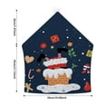 thumbnail image 5 of YINKUU Christmas Chair Covers 4pcs Merry Christmas Dining Room Chair Back Slipcovers Santa Claus Snowman Xmas Chair Covers for Christmas Holiday Home Decor, 5 of 10