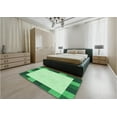 thumbnail image 5 of Ahgly Company Machine Washable Indoor Rectangle Transitional Light Green Area Rugs, 2' x 5', 5 of 7