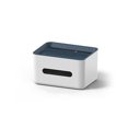thumbnail image 1 of Caja de pañuelos con tapa de plástico Remote Controlador de cocina Soporte de servilleta de doble capa Organizador de plástico Contenedor de plástico Tapa azul oscuro Inevent HA061178-01, 1 of 7