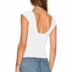 thumbnail image 2 of Camiseta elegante con cuello en V para mujer: top informal de color liso que realza la figura, 2 of 6