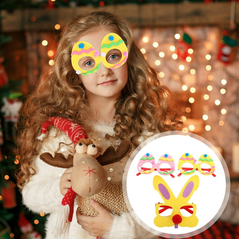 3 Pairs 2022 Theme Party Eyeglasses New Year Eyewear Prop Kids Toy Eyeglasses