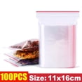 thumbnail image 1 of Bolsas selladas con cremallera gruesa, bolsa de almacenamiento de plástico transparente para joyería pequeña, embalaje de alimentos, bolsa de sellado con cremalleras reutilizables, venta al por mayor, 1 of 4