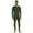 Dark Army Green, variant on Men’s 100% Merino Wool Base Layer Set Lightweight Thermal Underwear for Ski Winter Outdoor Sports