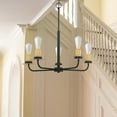 thumbnail image 5 of F28033-23-Sunset Lighting-Onyx - 1 Light Chandelier   Matte Black/Brushed Satin Gold Finish, 5 of 7