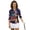 American Flag Pattern, variant on HUIACONG Sea Turtle Womens 3/4 Sleeve Golf Shirts, Quarter Zip Athletic Tops with Zipper for Women Tennis and Workout