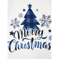thumbnail image 6 of Aojekbee Family Matching Christmas Pajamas, Christmas TreeLetter Print Long-Sleeved Tops + Plaid Trousers Sleepwear Outfits, 6 of 9