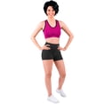 thumbnail image 4 of Short Deportivo Mujer Licra No Se Transparenta, Biker Ajustado, Cintura Elástica, Efecto Moldeador, Gym y Uso Diario, Color Negro, 4 of 5