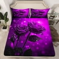 thumbnail image 2 of Castle Fairy Female Floral Rose Twin Sheet Sets,Romantic Bedding, 2 of 7