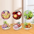 thumbnail image 3 of Orchid Pot Plant Building Blocks Set Bonsai Flower Bouquet MOC Vase Model For Adults, 3 of 10