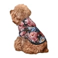 thumbnail image 5 of Honeii Rose Flowers Print Small Dog Hoodies Pet Hooded Sweatshirts Fall Winter Puppy Cat Sweaters Warm Clothes for Small Dogs Outfits Costume-Small, 5 of 7