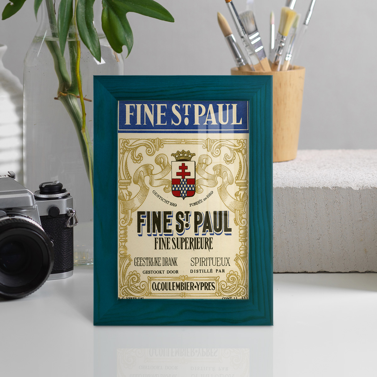 Fine St. Paul -Framed Print w/glass-Ocean Blue