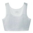 thumbnail image 3 of WhouRiu Big Girl Training Bra with Padded Stretch Seamless Cotton Sports Bra Children Soft Breathable Bralette Blue,Size 10-13, 3 of 3