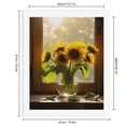 thumbnail image 2 of Paint by Numbers Kit for Adults, Sunlit Sunflowers Vase Window Light Paint by Numbers, Easy Paint by Numbers Kit for Adults Beginner, DIY Adult Paint by Number Kits on Canvas, 12x16in Home Decor, 2 of 7