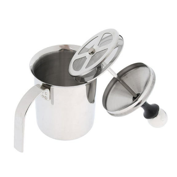 Manual Milk Frother Stainless steel material hand Double Mesh 400ml/800ml