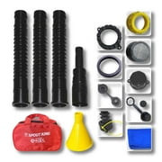 Gas Can Spout Kit With Carry Around Hand Bag - Complete Accessories Included