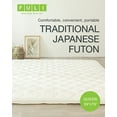 thumbnail image 2 of FULI Japanese Futon Floor Mattress, Foldable & Portable Shiki Futon Shikibuton (White, Queen), 2 of 7