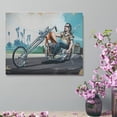 thumbnail image 4 of David Mann Motorcycle Art Gnghost Rider Prints Poster (35) Wall Art Picture Painting Poster Canvas Print Posters Artworks Bedroom Living Room Decor 16x20inch(40x50cm), 4 of 6