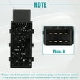 thumbnail image 4 of Unique Bargains Front Left Side Car Power Seat Switch Control Switch Fit for Chevrolet Camaro 3.6L V6 A/T LS Black, 4 of 7