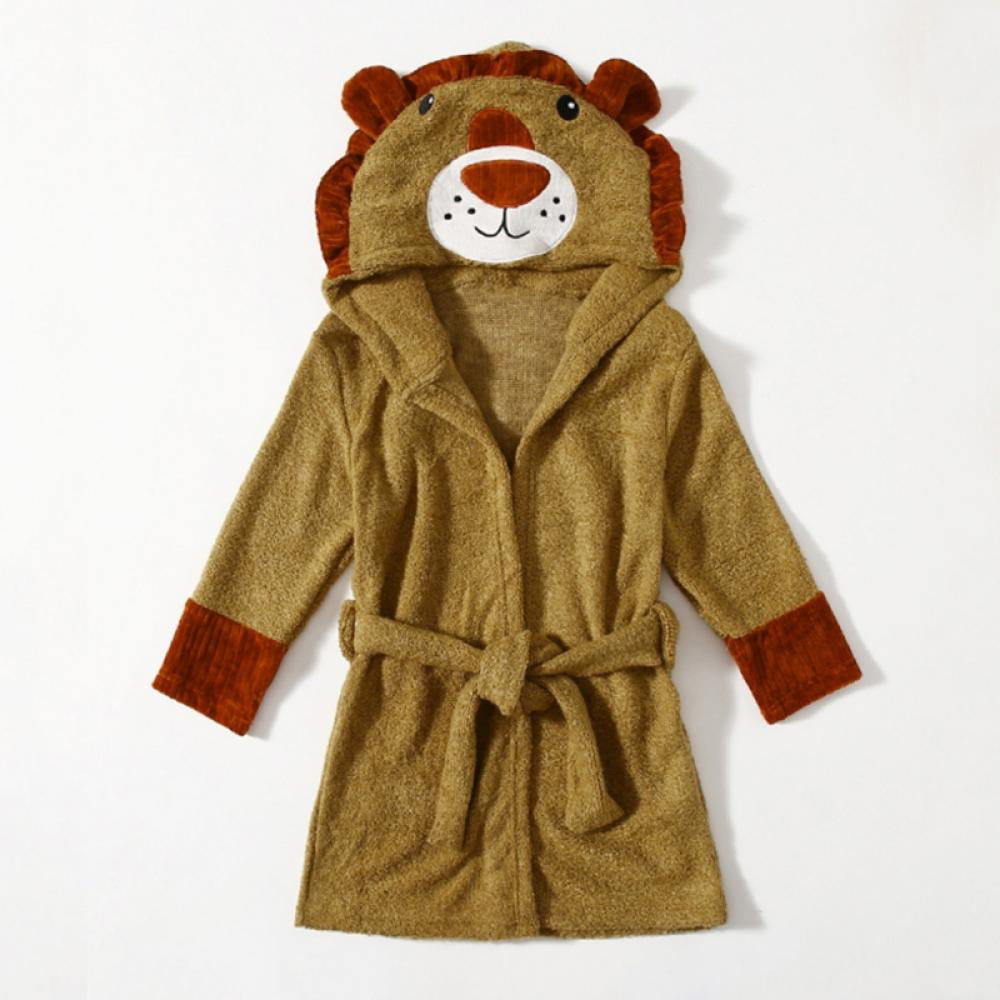 PERSONALISED with EMBROIDERY Lion Dressing Gown Ideal Gift for a Boy or a Girl 2-6 Years Clothing Boys Clothing Pyjamas & Robes Robes 