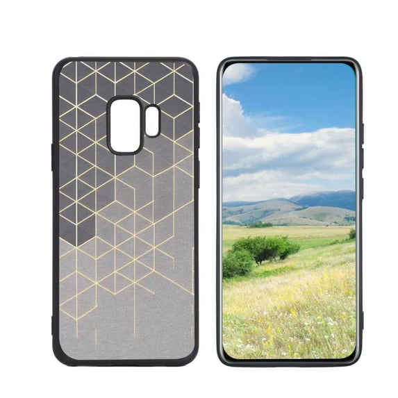 Geometry Phone Case, Degined for Samsung Galaxy S9 Case Men Women, Flexible Silicone Shockproof Case for Samsung Galaxy S9