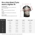 thumbnail image 5 of Ratiio Baseball Breaking Glass Print Mens Casual Short Sleeve Shirts Button Down Textured Shirts Summer Beach Shirt with Pocket Men's Casual Short-sleeved Shirt, 5 of 5