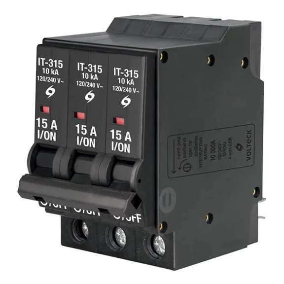 Interruptor Termomagnetico Voltech 3 X 15 A IT-315