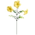 thumbnail image 2 of Apeya Artificial Morning Glory Bouquet, Yellow Faux Silk Trumpet Flowers, UV Resistant Fake Greenery Floral Arrangement for Outdoor Garden Patio Porch, 13.77 in, 2 of 9
