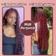 thumbnail image 3 of Cabello trenzado humano Ocahsm Deep Wave, 18 cm, 100 g/2 paquetes 99J, 3 of 6