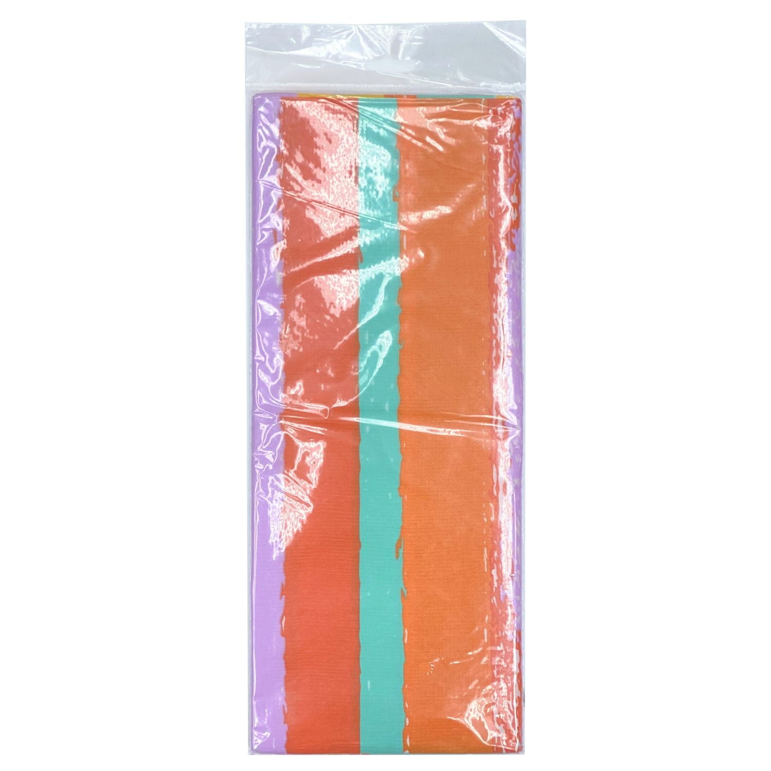Nappe en papier à rayures, 54 po x 84 po
