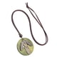 thumbnail image 2 of Collar con colgante de hoja de pluma, regalo, collar largo, cadena para uso diario, unisex Verde, 2 of 9