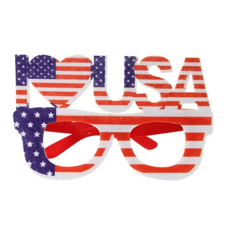 

Famure American Flag Sunglasses July 4th Accessories for Women Multi-Colored Flag Glasses Patriotic Party Eyewear for Party Props