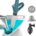 thumbnail image 4 of Drain Blaster Air Plunger, High Pressure Powerful Drain Blaster Easy Storage Stainless Steel Shell  For Toilet, 4 of 8