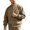 Khaki, variant on Men's Utility Jacket Full Zip Multi Pocket Long Sleeve Loose Fit Casual Warm Winter Outerwear for Work Vacation Holiday Daily Wear and Travel