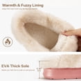 thumbnail image 3 of Ecetana Women's Cozy Slippers Memory Foam Fuzzy Slipper Anti-slip House Shoes, 3 of 6