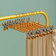 thumbnail image 1 of 5Pcs Pants Drying Rack Space Saving Drying Hanger with Metal Clip Stainless Steel Hanger for Pants Trousers  Light Blue Bold, 1 of 8