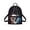 Black Cat Skull Pattern, variant on Galaxy Print with Butterfly & Star Accents Lightweight Mini Backpack, Adjustable Strap Ladies Shoulder Backpack with Zipper Closure for Travel Work