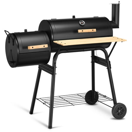 Costway Outdoor BBQ Grill Charcoal Barbecue Pit Patio Backyard Meat Cooker (Best Electric Bbq Grill Reviews)