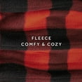 thumbnail image 6 of Sunbeam Red Black Buffalo Plaid Fleece Electric Heated Throw, 50" x 60", 3 Heat Settings, Fast Heating, Warming Throws with Auto-Shut Off, Machine Washable, 6 of 7