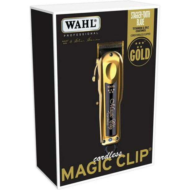 Wahl Professional 5-Star Cordless Magic Clip w/Stand - Limited GOLD EDITION