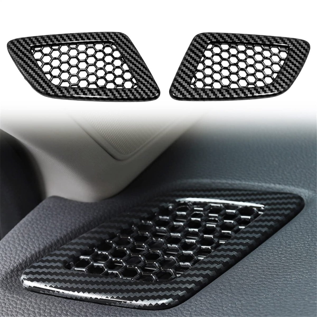 For Honda CRV For CR-V 2023 2024 Front Dashboard Side Air Vent Outlet Cover Trim Interior Accessories - ABS Carbon Fiber