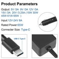 thumbnail image 3 of AMSK POWER Car CHARGER 65W Type-C Charger Power Supply For Asus ASUSPRO B9440UA-XS51 Laptop, 3 of 6