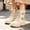 Beige, variant on Big Kids Girls Martin Boots Faux Leather Dress Boots with Double Buckle & Side Zipper, Non Slip Thick Platform Sole Casual Footwear for Fall Winter Black 2.5(37)