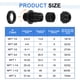 thumbnail image 2 of Paquete de 6 pasacables de nylon NPT 1/4", grommet de cable ajustable a prueba de agua, negro, 2 of 6